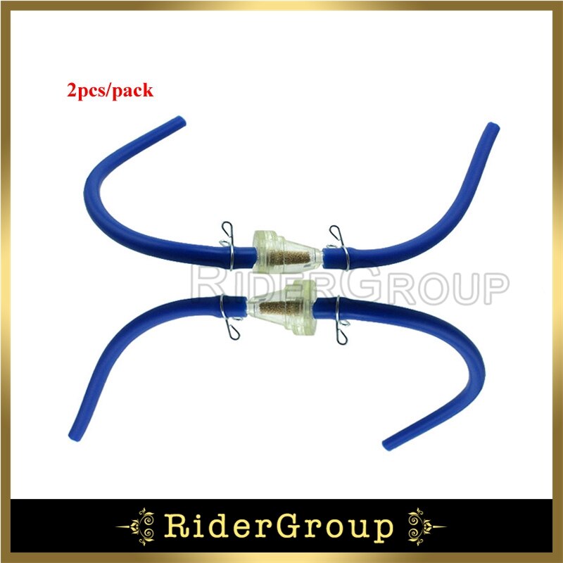 380mm paliwa urządzenie do czyszczenia filtrów rura wąż linia do atv quad Pit motor terenowy gokart Buggy: Blue 2pcs