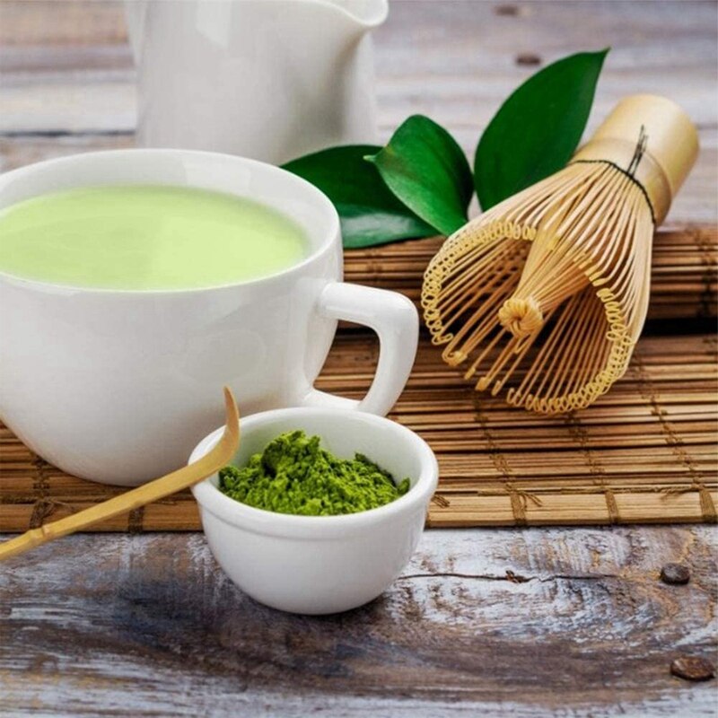Frusta tradizionale di Matcha di 4 pz/set, frusta di Matcha di bambù con il cucchiaio, ciotola di Matcha di ceramica, insiemi giapponesi di Matcha