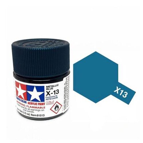 Tamiya 10ml Color Acrylic Paint(Mini's) 81501-81517 Bottles X-1 To X-17 Colors/Gloss: X13-81513