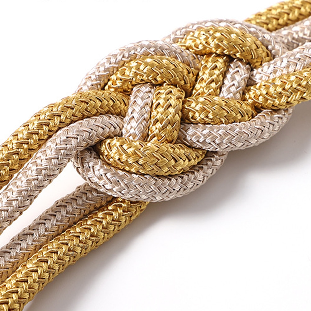 1 Pcs Two-color Chinese Knot Curtain Tie Rope Strap Simple Cotton Rope Magnetic Curtain Tieback Buckle Strap Rope Accessoires