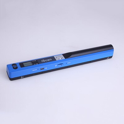 IScan-escáner portátil de mano para documentos, dispositivo de escaneo de mano de 900DPI, con puerto de imageSupport, formato PDF/JPG, A4, IScan: Azul