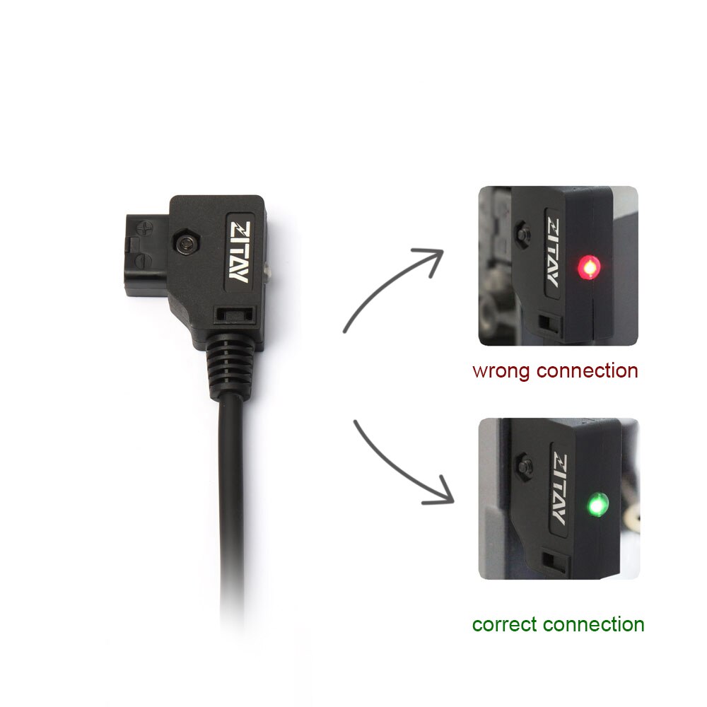 Reverse Pretection Safe D-Tap DTAP PTAP 4-port Receptacle Plug Connector Extension Cable fr V-mount Battery Camera Power Supply