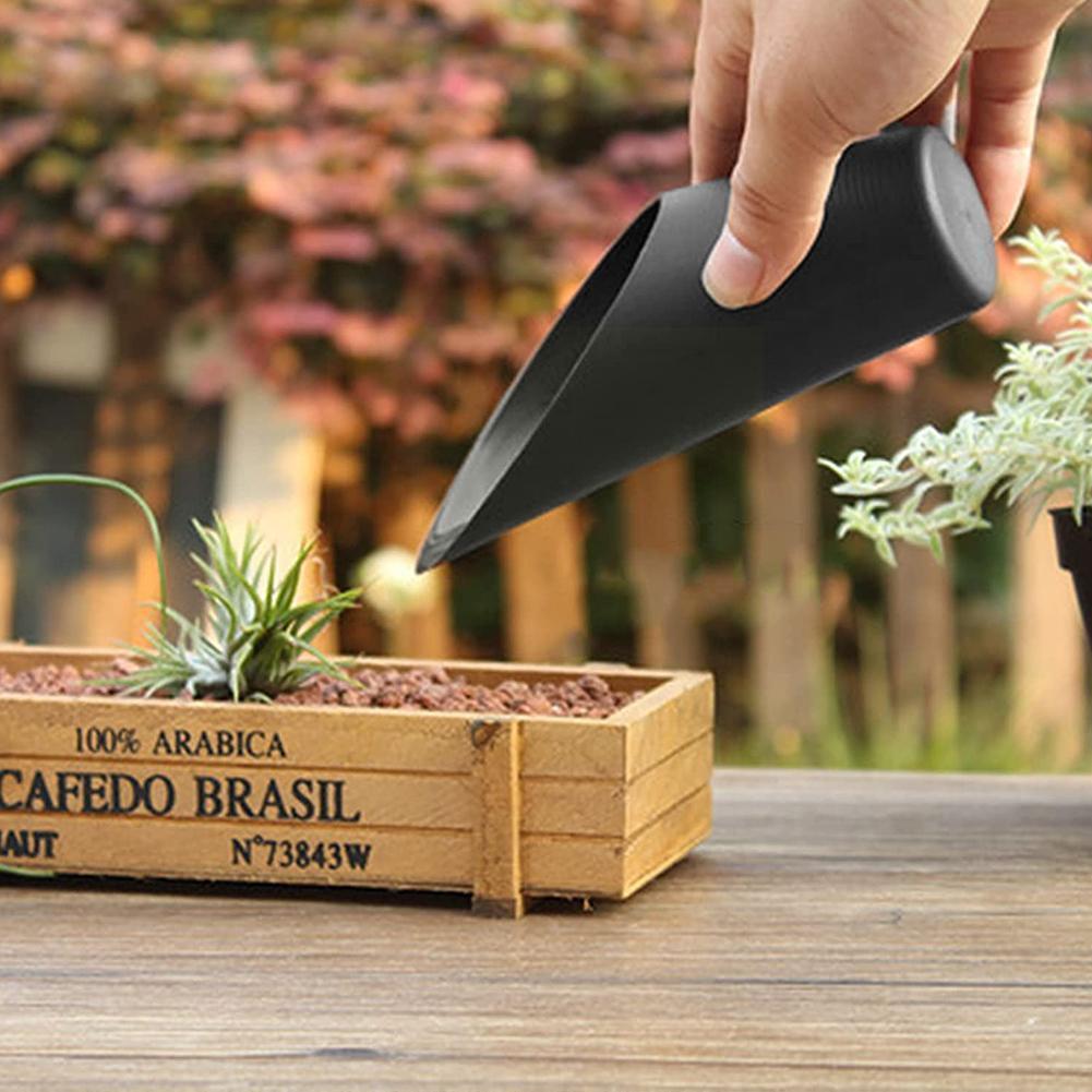 1Pc Soil Plastic Spade Shovel Cup Succulent DIY Bonsai Tool Helper Garden Plant Q9P9
