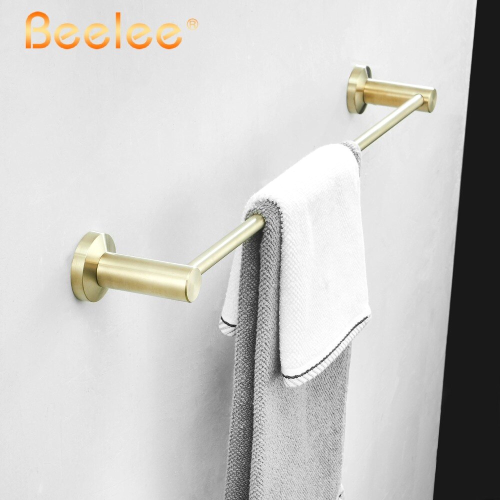 Handdoek Bar Enkele Bars Gouden Borstel SUS304 Rvs... – Grandado