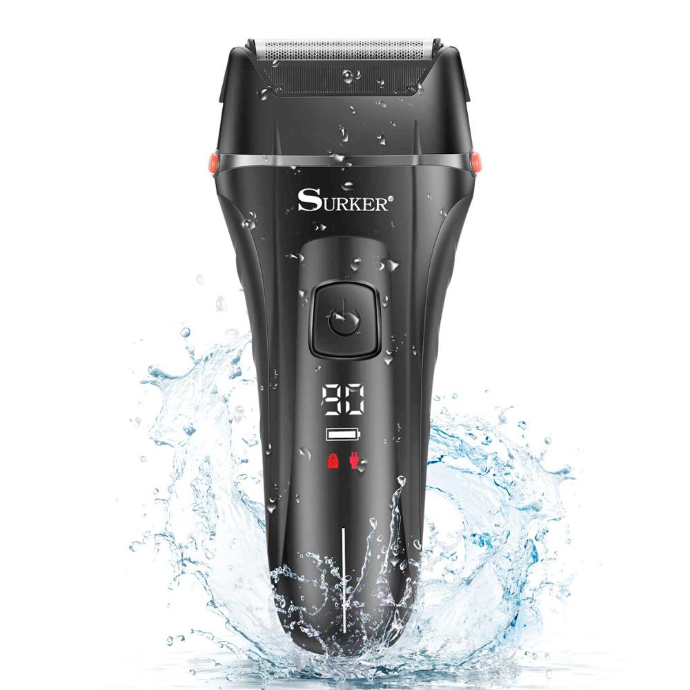 wet dry digital display rechargeable electric shaver facial electric razor for men stubble beard shaving machine rechargeable