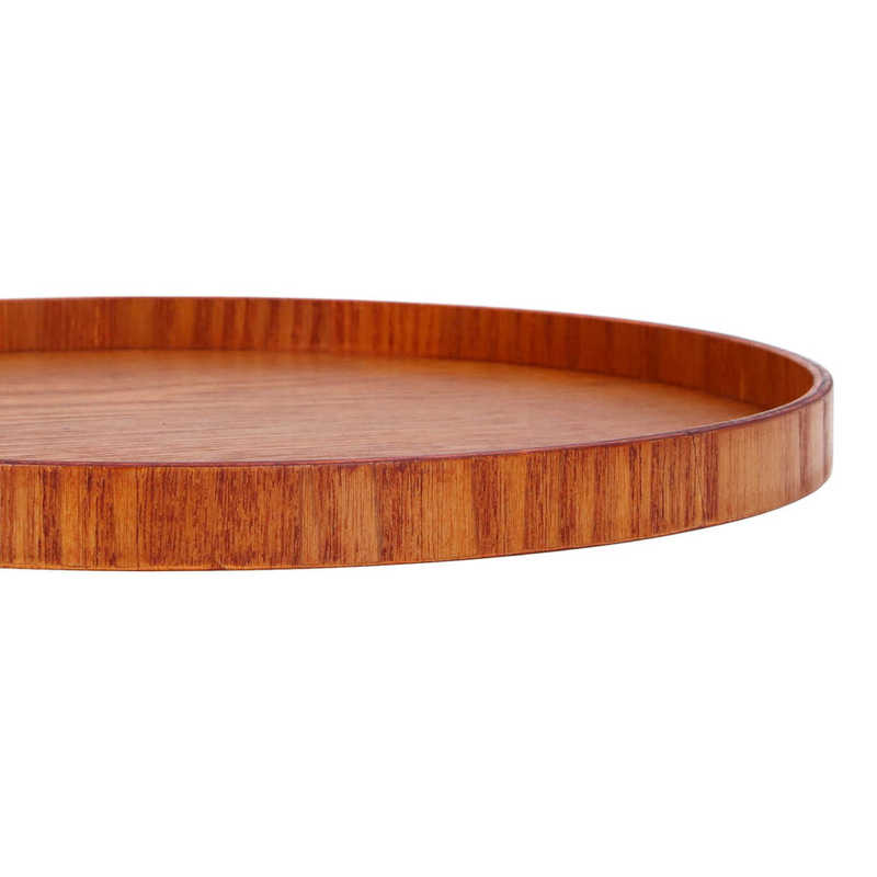 Wooden Serving Tray Glossy Surface Premium Solidwood Wood Serving Tray for Lunch for Dinner for Breakfast