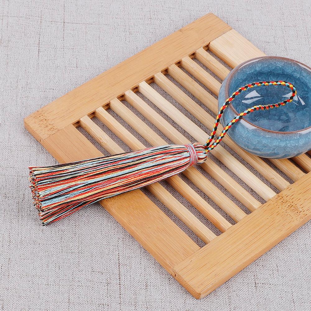 Katoenen kwastjes, franje, veelkleurige bedels, kwastjes, hangend touw voor doe-het-zelf haarspeld, sieraden maken, handgemaakte hangende spike: Gemengde kleur 07