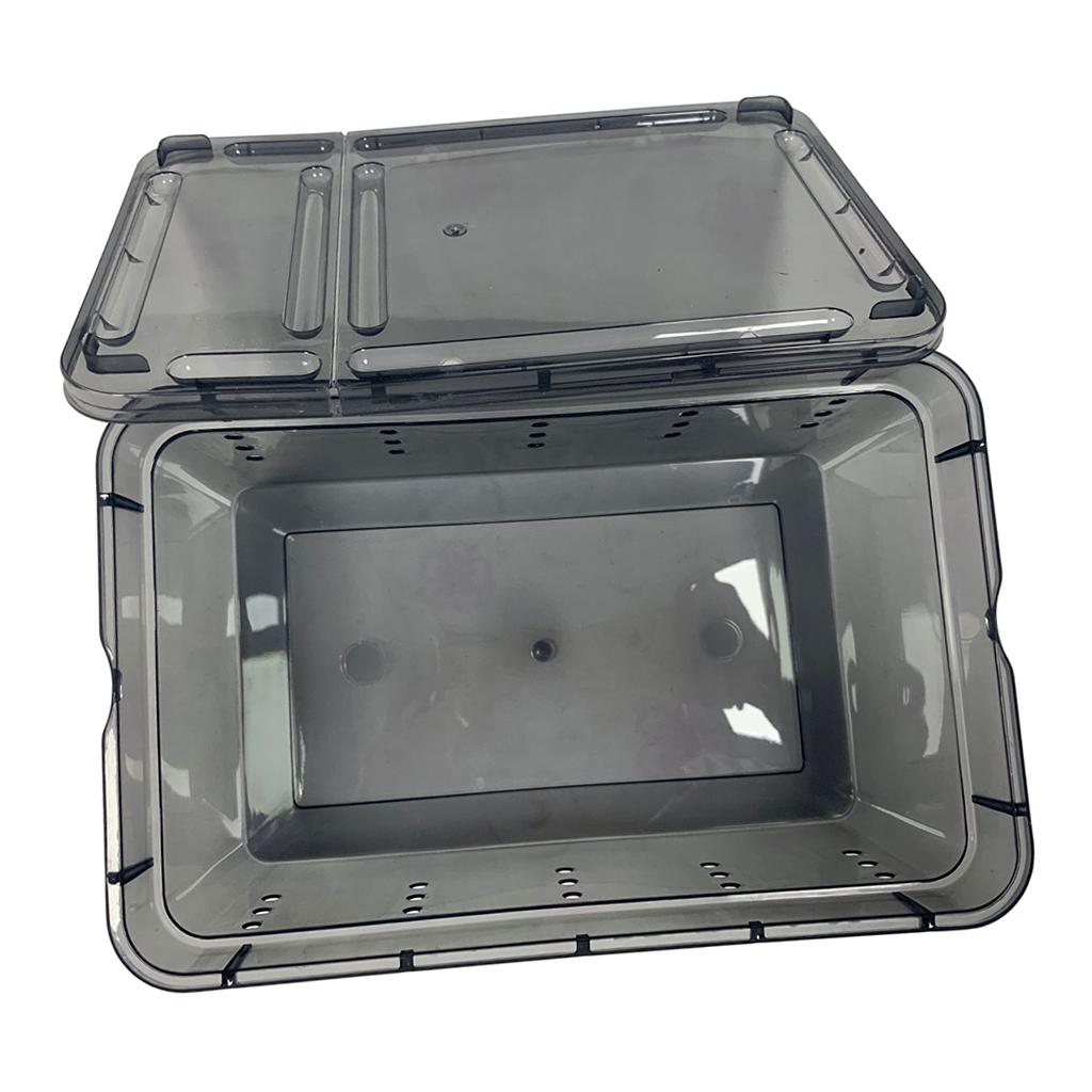 Reptile Terrarium Vivarium Tank Box Turtle Nursery Breeding Cage Spider Hiding Box Transport Case