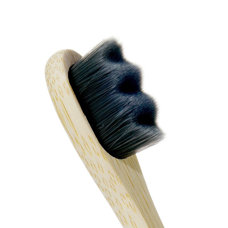 1/2pcs Ultra-fine Nano Manual Toothbrush Ultra-soft Tooth Brush with 20000 Bristles for Vulnerable Gums Adults and Children Oral: 1pcs black