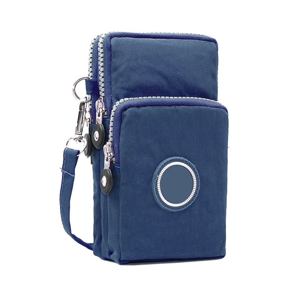 Women Messenger Crossbody Bag Wallet Handbag Phone Pouch Case Zipper Casual Shoulder Bag Purse B99: navy