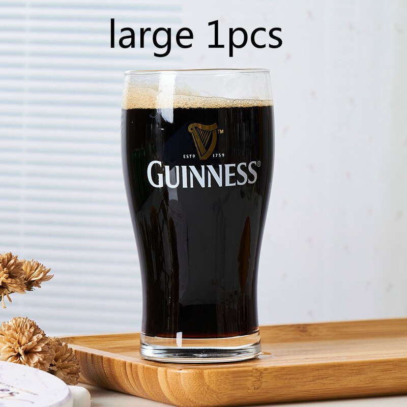 300ML/570ML Personality Beer Glass Cup 1664 GUINNESS HeineKen Beer Mug Wine Glass for Bar Whiskey Glass KTV Party: guinness large 1pcs