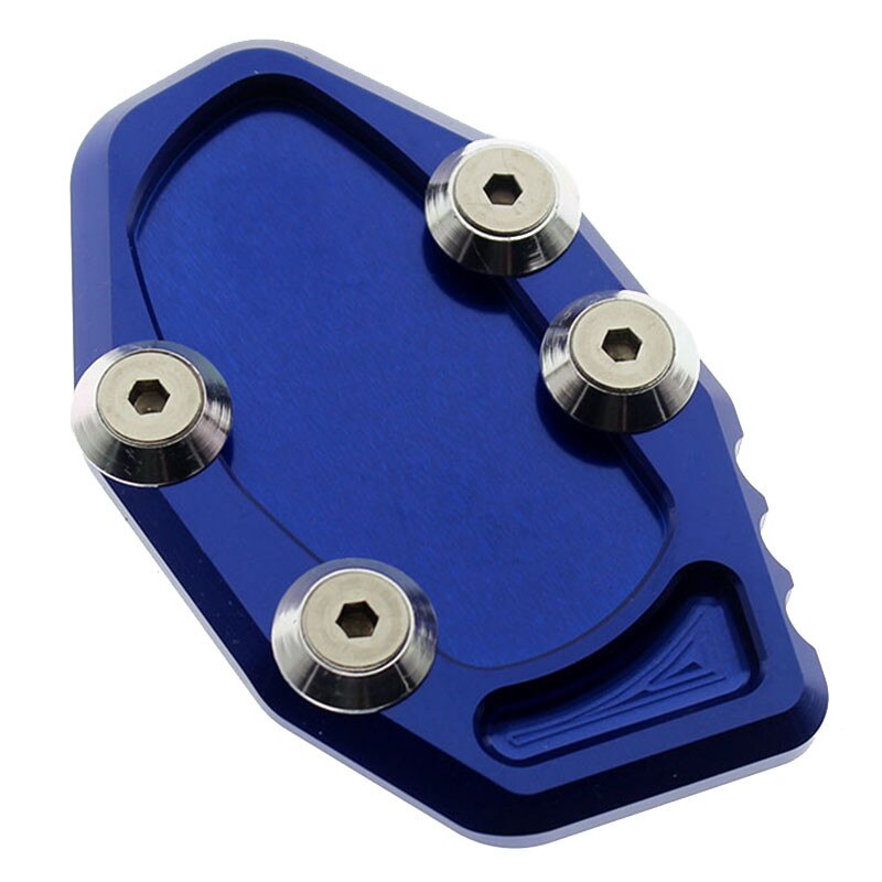 For YAMAHA YZF R25 R3 MT25 MT03 MT-03 Motorcycle Foot Kickstand Side Stand Extension Pad Plate Enlarger Cover: Blue