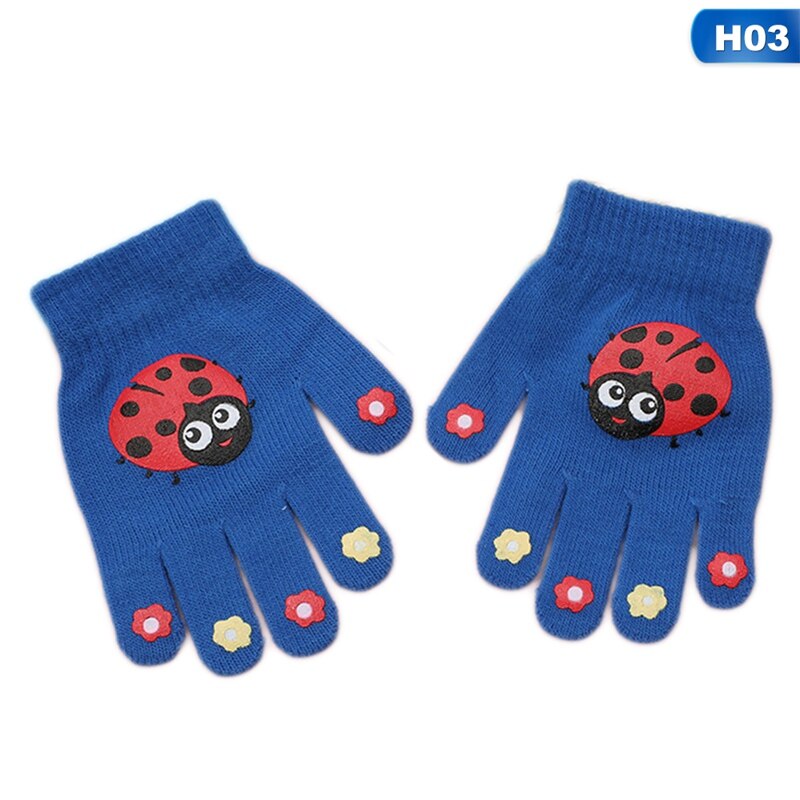 freundlicher Handschuhe Einhorn Winter Warme Handschuhe Fäustlinge Weihnachten Schule betroffen Volle Finger freundlicher Handschuhe Karikatur: H03