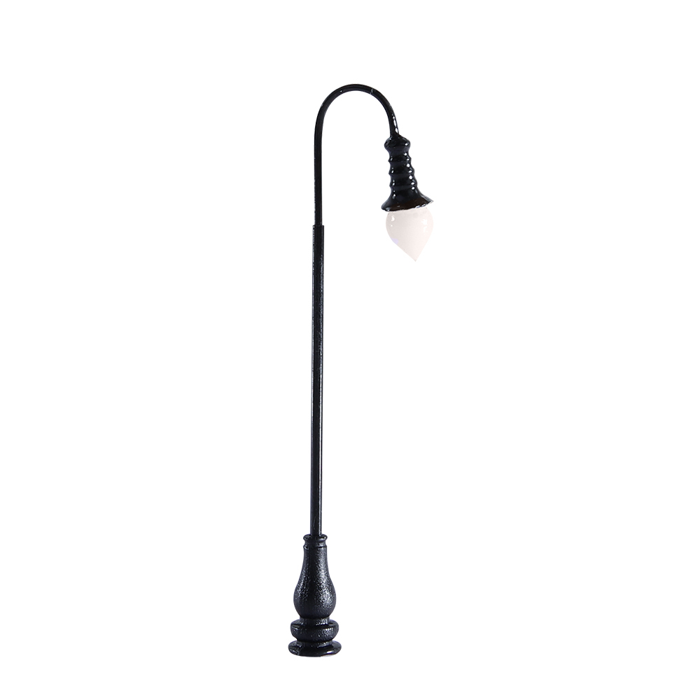 8cm hohe 3v- led-metallgartenlampen für modelleisenbahngebäude, architektur und landschaftsgestaltung
