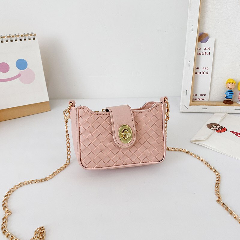 Kleine damestassen en handtassen, leren crossbodytassen voor dames, kleine portemonnee, meisjes schoudertas: Roze