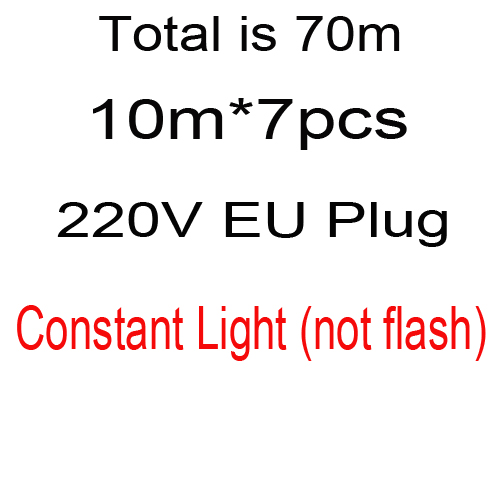20M 30M 40M 50M 60M 100M Led String Licht Constante Kerstverlichting 220V waterdichte Outdoor Guirlande Decoratie: WHITE / 11-15W