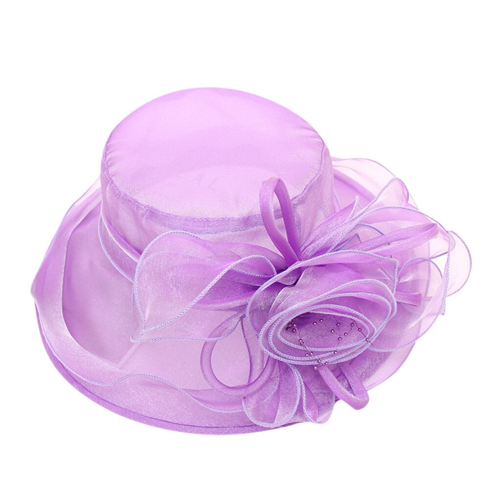 Pink Brides Hats Church Kentucky Daily Cap Fascinator Bridal Tea Party Wedding Hat Ladies Womens Hat: Purple