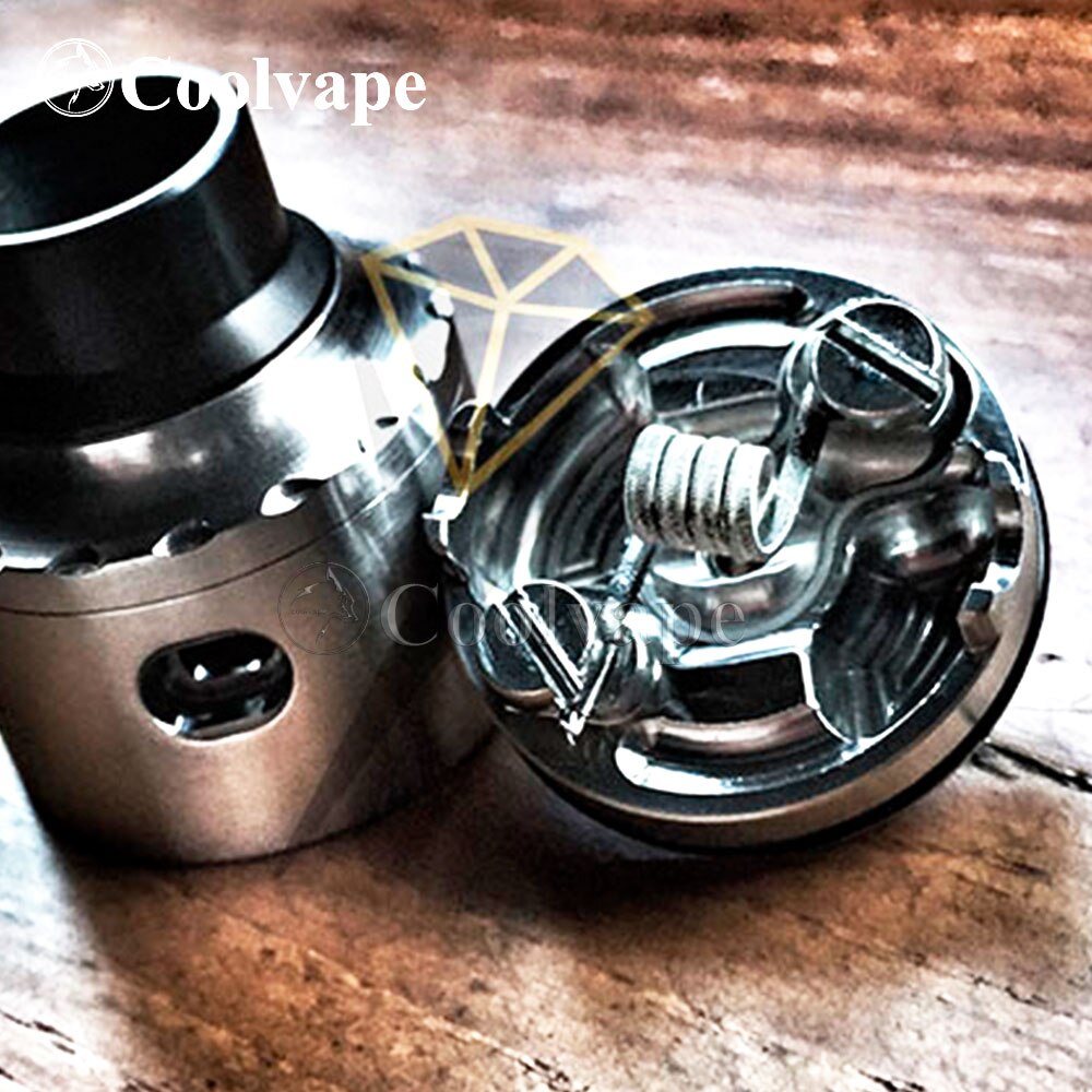 Coolvape Hellfire Maverick 22mm rda Single Coil rda mit bf pin airflow control 316ss Zerstäuber RDA vs la tropf rda