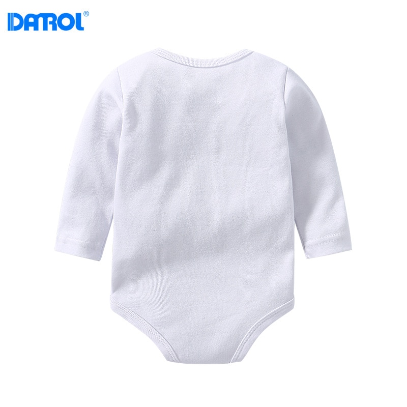 5 Pcs 3-24M Zuiver Wit Zomer Katoen Pasgeboren Baby Body Lange Mouw Een Stuk Kleding Baby meisjes Jongens Bodysuits