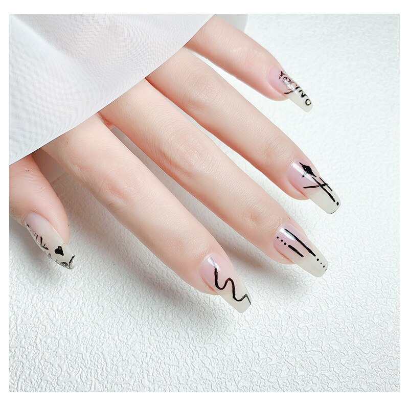 4 farver negle graffiti akryl maling penne sølv guld hvid sort skitse graffiti kunst 1.0mm manicure tegnetuscher mønster penne