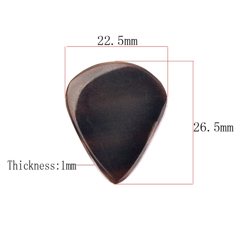 10 pièces à la main corne guitare médiator pour guitare Manduolin Banjo ukulélé basse 0.8 -- 1.2mm