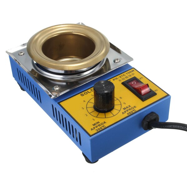 220V 150W 50mm Soldering Desoldering Stainless Steel Plate Solder Pot Desoldering Bath 200-480°C Electric Soldering Irons