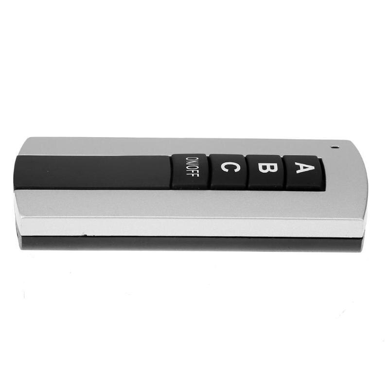 220v 1/2/3 kanals trådløs digital fjernbetjeningskontakt ingen/sluk for lampe lysmodtager sender