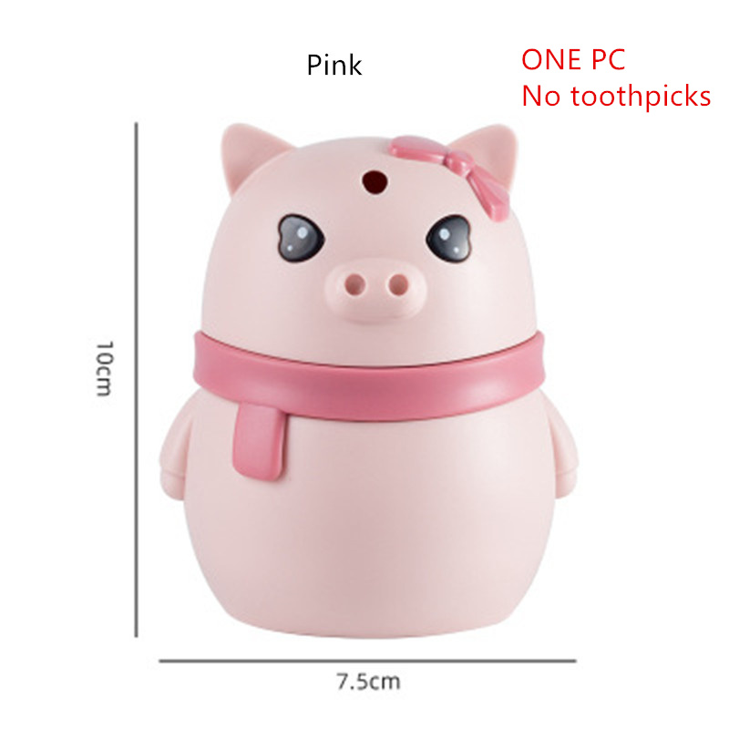 Automatic Toothpick Holder Container Household Table Toothpicks Storage Box Detachable Toothpick Dispenser for Home Decoration: Pink 6
