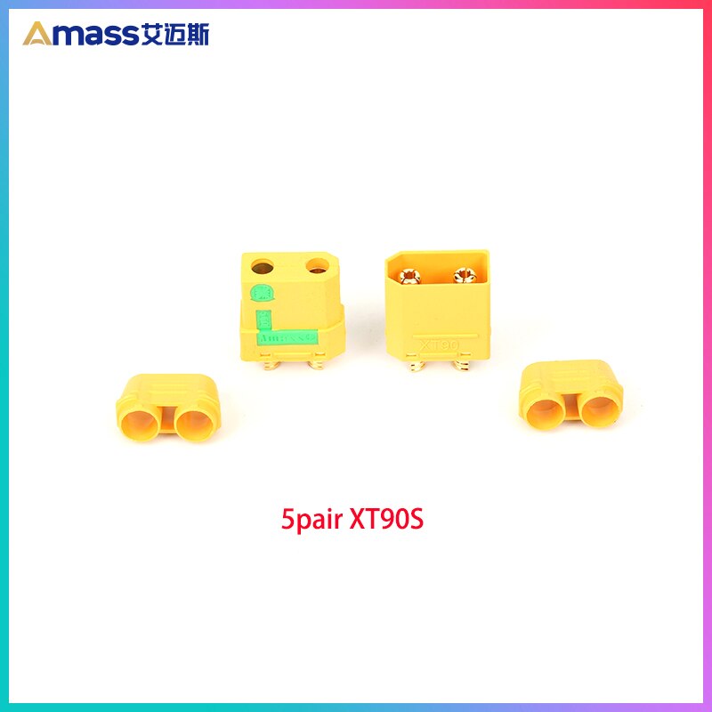 Amass AS150 EC5 XT150 XT90 XT90S XT60 MT30 MT60 T Plug Connector: 5 pair XT90S