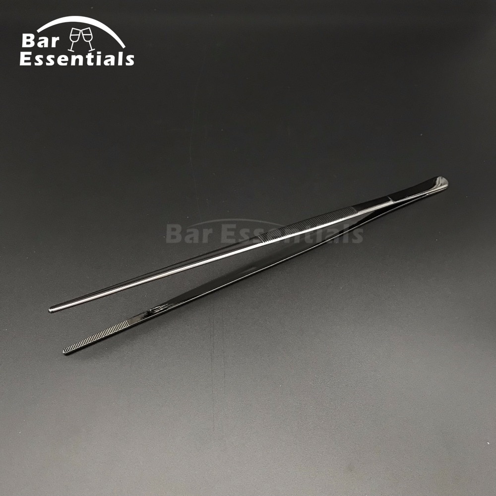 300mm Stainless Steel Kitchen Seafood & bar Tweezer Food Tongs Tool Bar Accessories