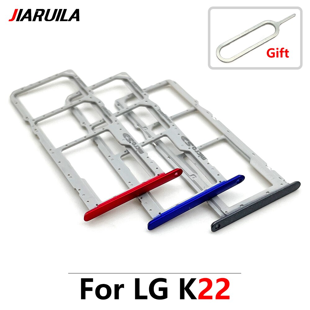 Original Micro Nano SIM Card Holder Tray chip slot drawer Holder Adapter Socket For LG K22 K42 K52 K41S K51 K61 K62