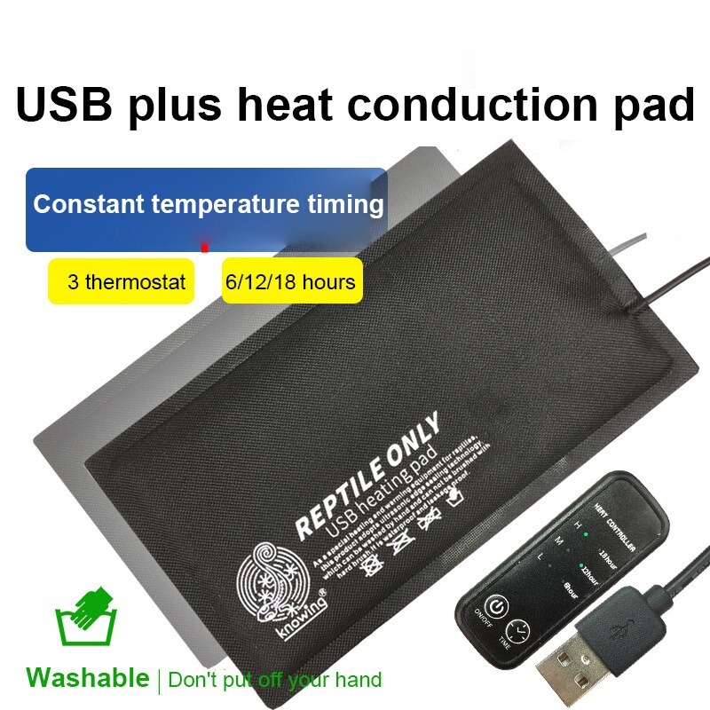 Sällskapsdjur värmeplatta för katter och hundar 3 nivåer justerbar temperatur timer sökrobot usb timer konstant temperatur vattentät
