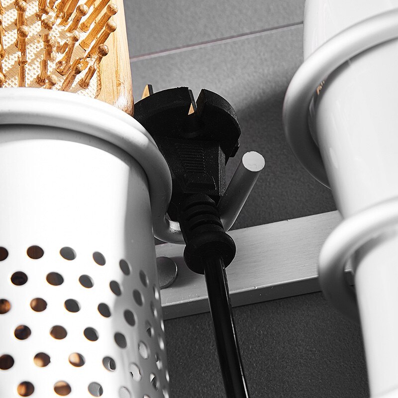 Gold Hair Dryer Holder Space Aluminium Bathroom Wall Shelf Hair Dryer Rack with Basket bathroom shelves Bathroom Accessories