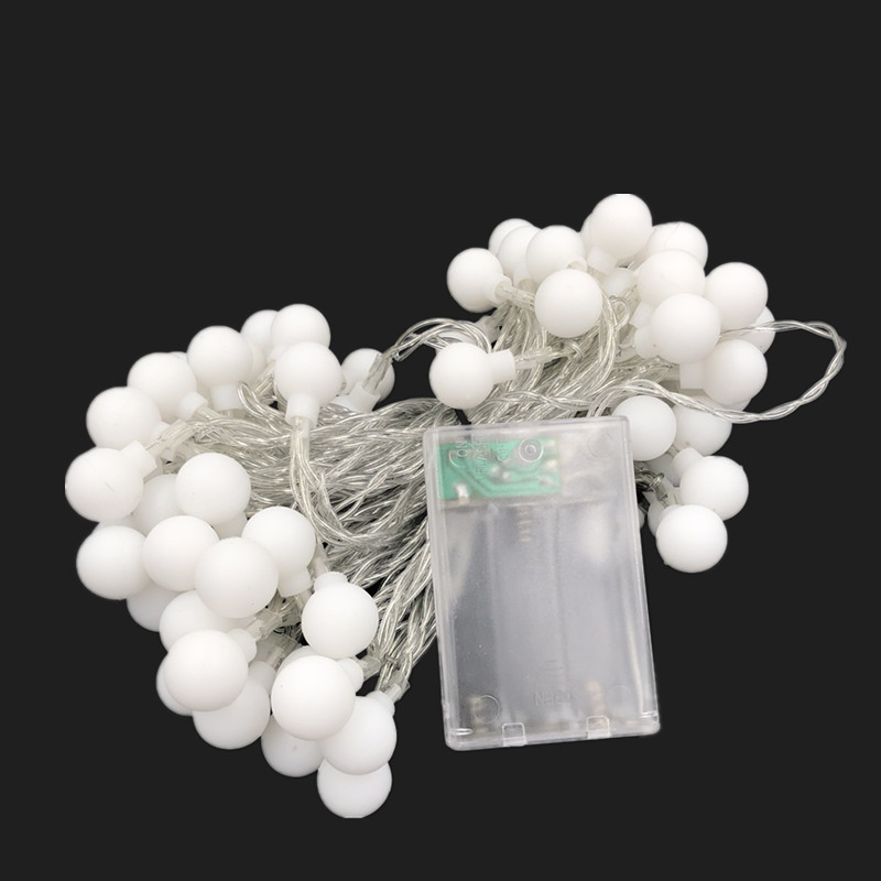 1.5/2/3/4/5/10m/20m 80/160 led fairy girlander boll strängljus globe bröllop heminredning batteri rep lampor