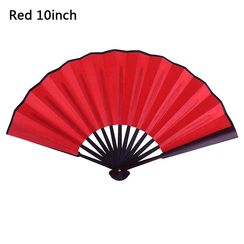 Éventail chinois pliable en bambou de couleur unie, 1 pièce, fournitures de fête à domicile pour hommes/femmes: RDL