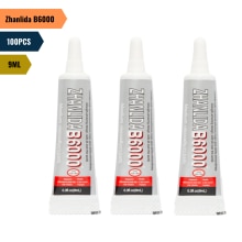100 sztuk Zhanlida B6000 9ML wyczyść kontakt naprawa telefonu klej uniwersalny DIY klej z precyzyjną końcówką aplikatora