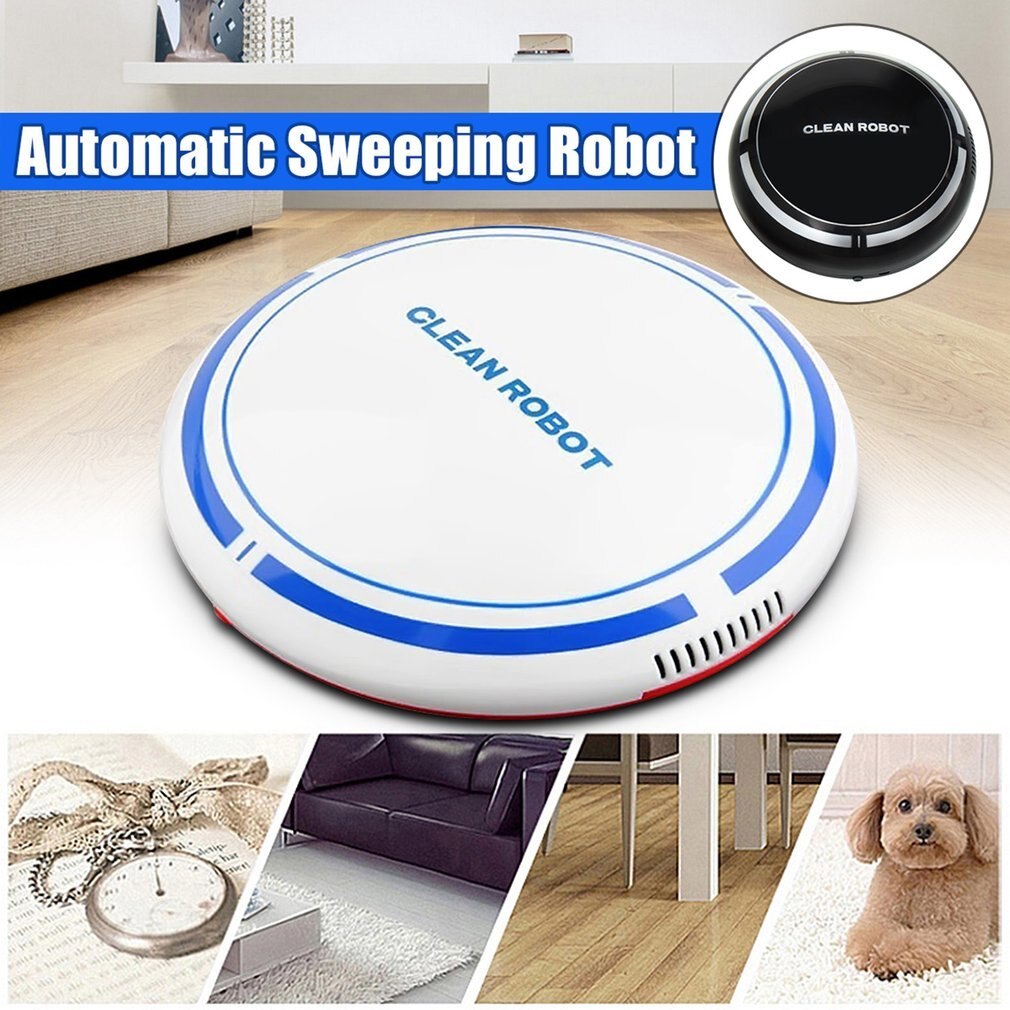 Sweep Suction Mini Automatic Sweeping Machine Broom Household Sweeper Robots USB Rechargeable Vacuum Smart Sweeping Robot Slim