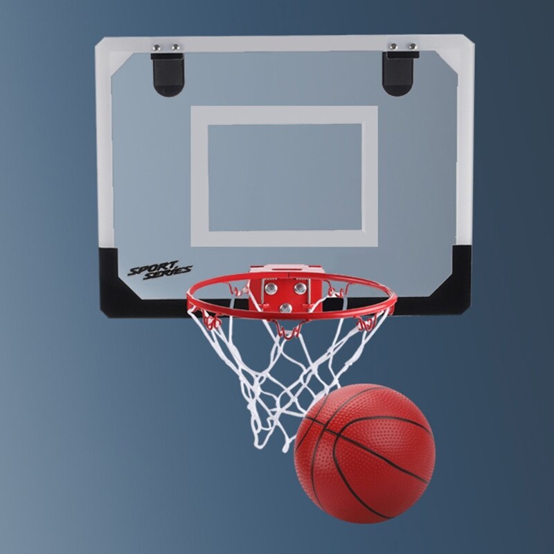 Basketball Hoop Indoor, Wall Mounted Basketball Hoop Set, Basketball Set Over Door Balls Mini Basketball Hoop for Kids