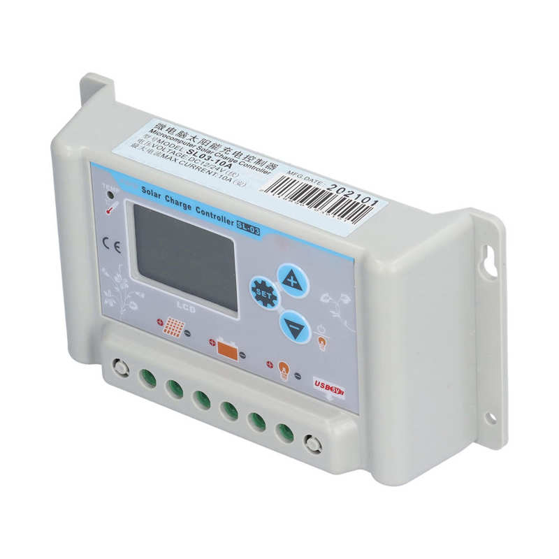 Solar Battery Regulator Solar Charge Controller LCD Display 50V for Caravan for Boat for Motorhome