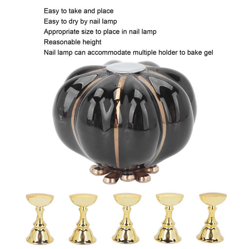 Arte do prego expositor magnético metal cerâmica prego prática estande profissional elegante portátil para salão de beleza em casa para iniciantes