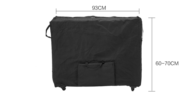 15%,Push-pull Folding Storage Bag for Massage Bed Beauty Bed Waterproof Backpack with Wheel Wear-resistant Oxford Cloth 93*70cm