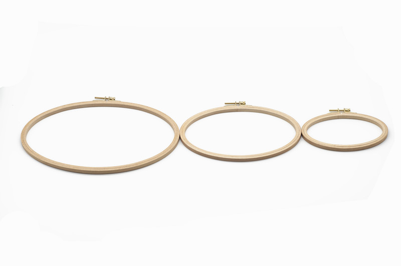 Wooden Embroidery Hoops Frame Set Oval Embroidery Hoop For DIY Cross Stitch Needle Craft Tool