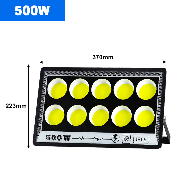 LED-schijnwerpers AC 220V 50W 100W 200W 300W 400W 500W Hoge Heldere Spotlight LED-straatlantaarn Waterdicht IP66 Voor Buitentuin: WHITE