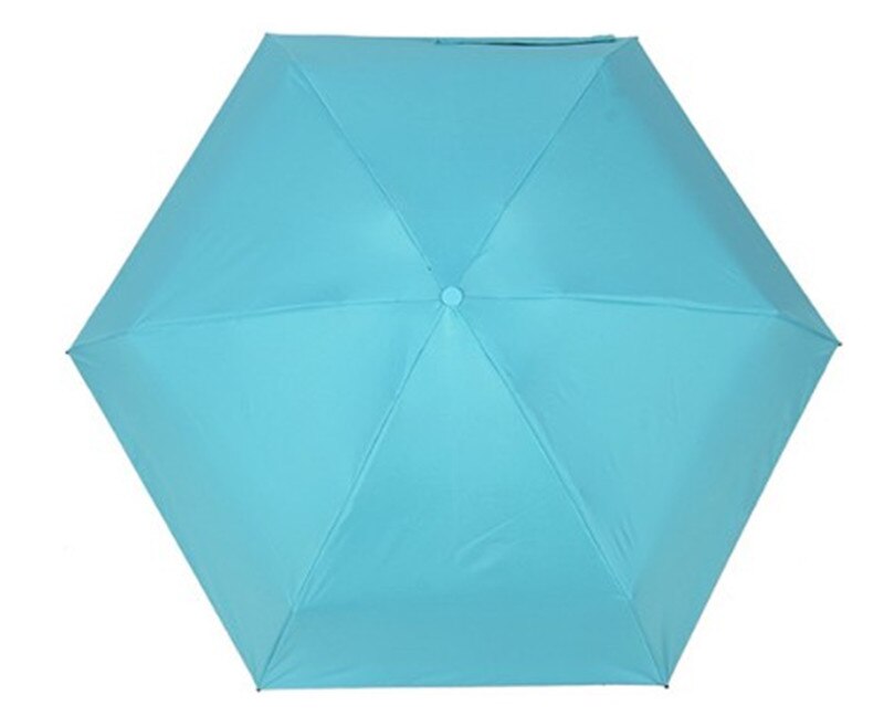 Mini Capsule Umbrella Small Folding Umbrella Women UV Rain Windproof Folding Pocket Portable Travel Umbrella: Blue