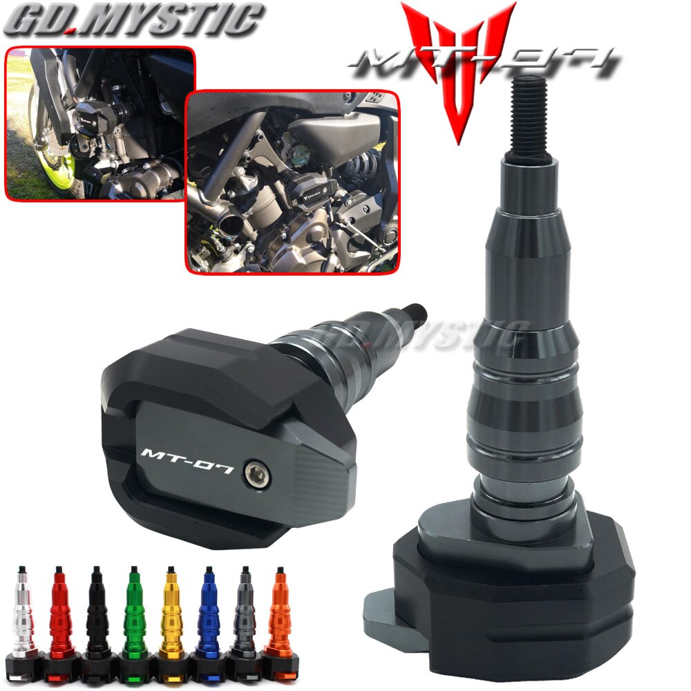 För yamaha  mt 07 mt07 mt-07 fz-07 tillbehör ramreglage skydd vänster och höger anti