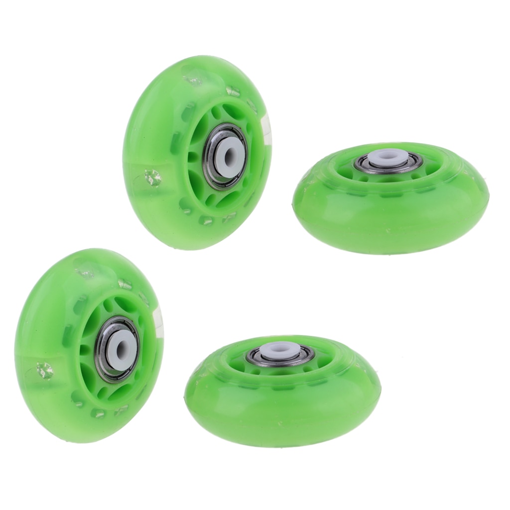 4 st rullskridskor inlinesåkning premium 88a pu hjul utomhus sportdelar reservdelstillbehör 64mm