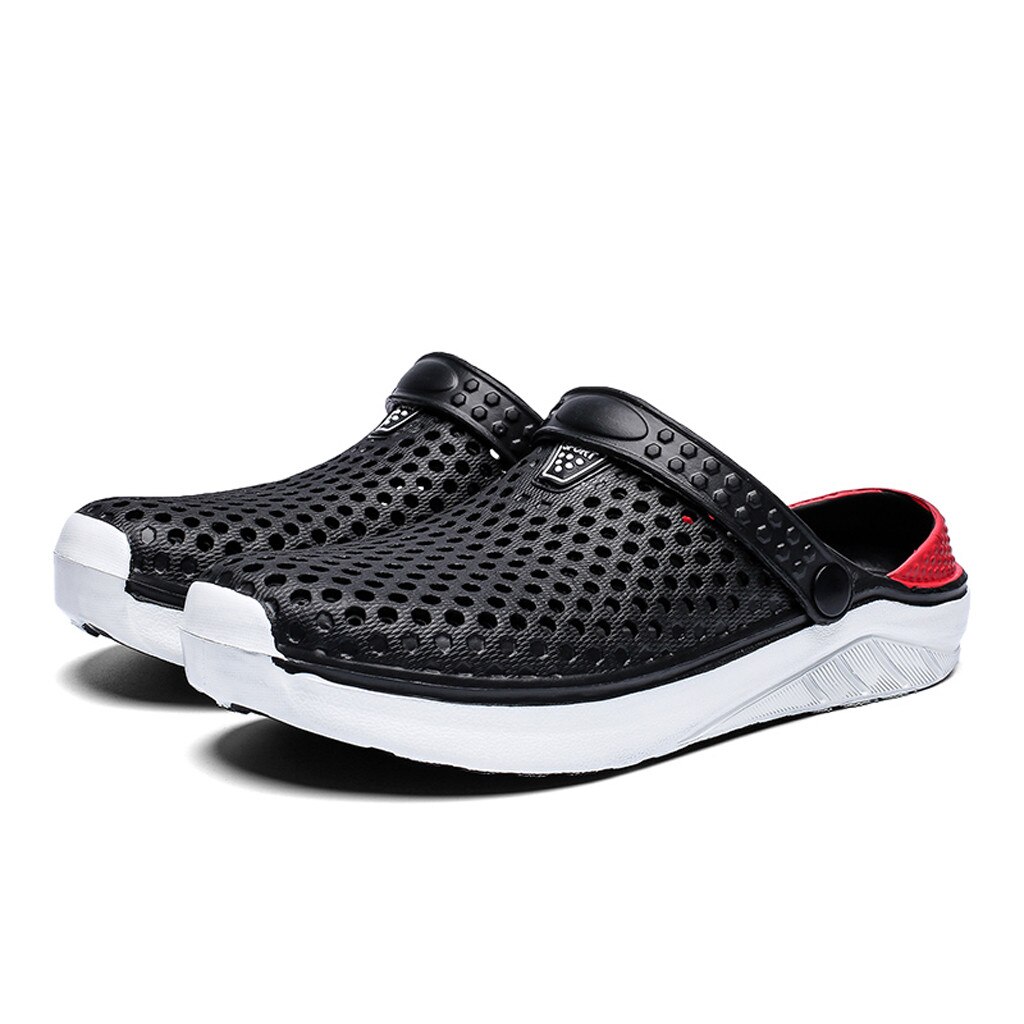 SAGACE Sandals Shoes Unisex Sandals Outdoor Flat Hollow Out Slippers Breathable Walking Beach Sports Sandals Hole Shoes