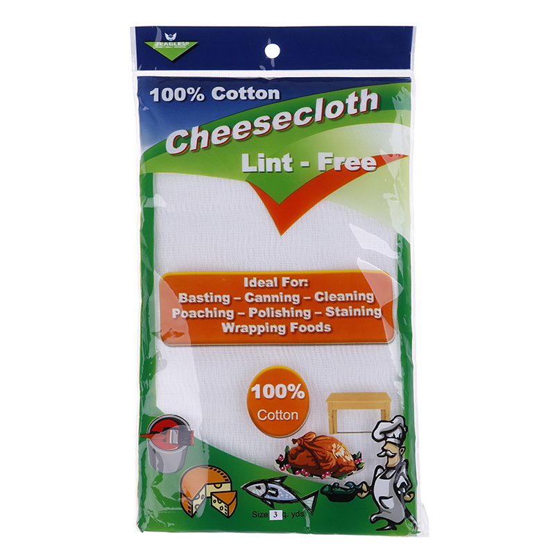3 yards bleget gaze cheesecloth stof bomuldsklud til osteklud absorberende gaze ost bagning og konditorværktøj