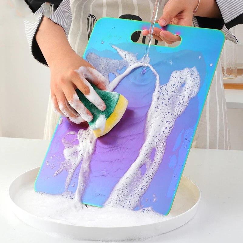 1Pc Hakblokken + Vinger Beschermer Rvs Snijplanken Voor Keuken Gebruiksvoorwerp Hangable Kaasplank Snijden Opslag