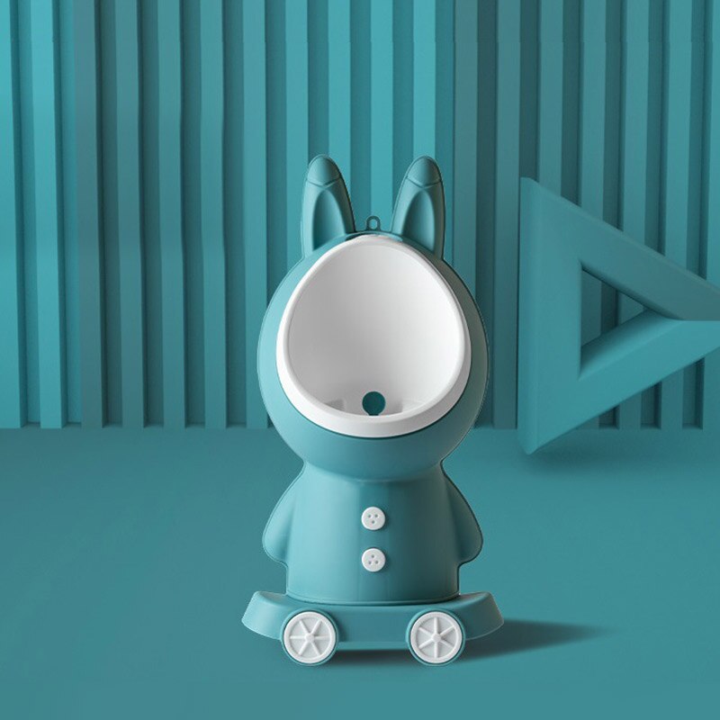 Kids Potty Toilet Stand Vertical Wall-Mounted Bathroom Urinal toilet Training Boy Pee Cute Shape for Toddler peeing artifact: Dark green